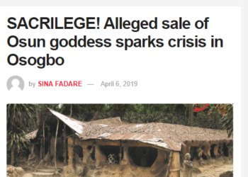 SAGA OSUN OSOGBO  – Nigéria